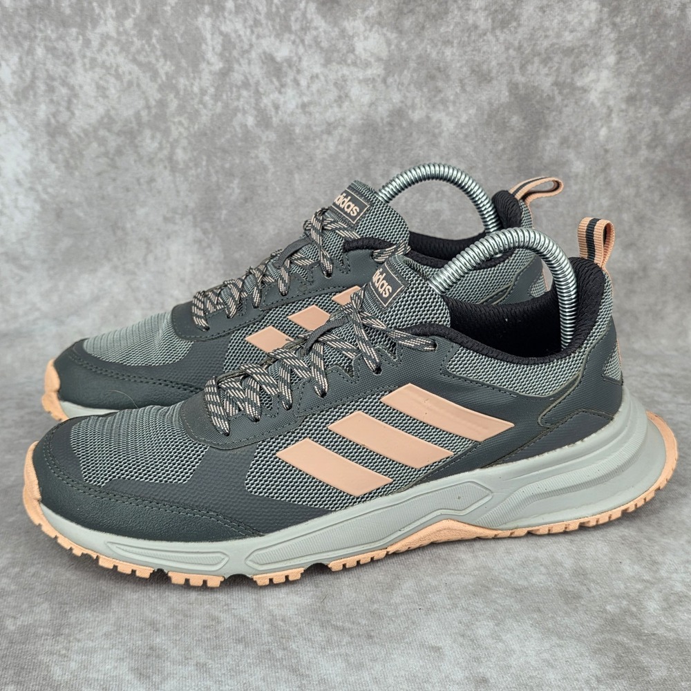 Adidas Rockadia Trail 3.0 Womens Hiking Walking Shoes Gray Pink EG2523